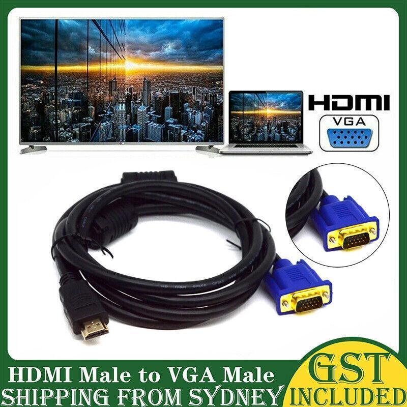 HDMI to VGA Adapter Cable with Audio Output – Product View 2