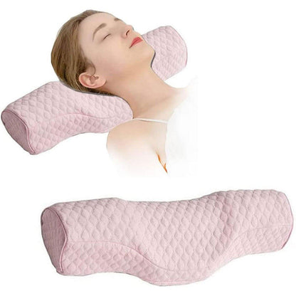 Contoured Memory Foam Neck Pillow in 4 Colours – Product View 11