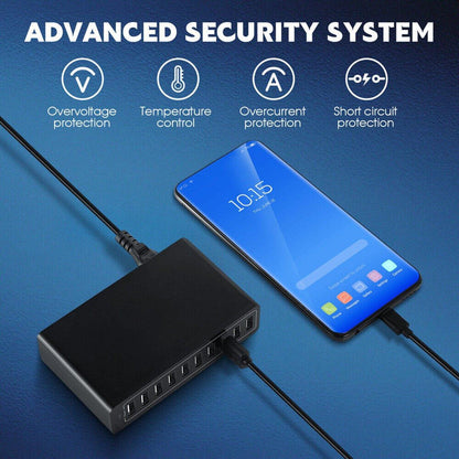 10 Port USB Charging Station with 60W Output – Product View 8