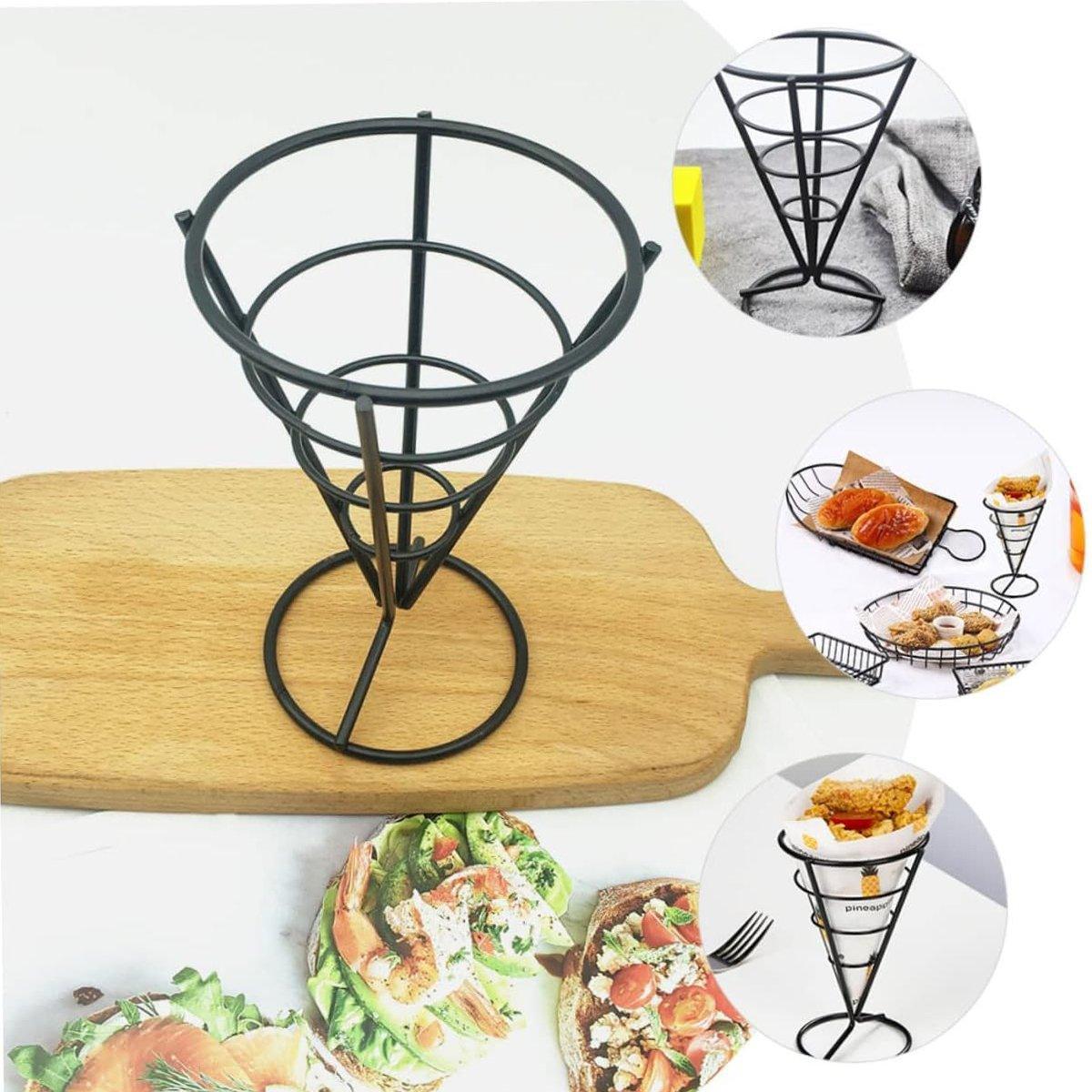 2 Pcs Cone Snack Baskets for Fries and Sides – Product View 4