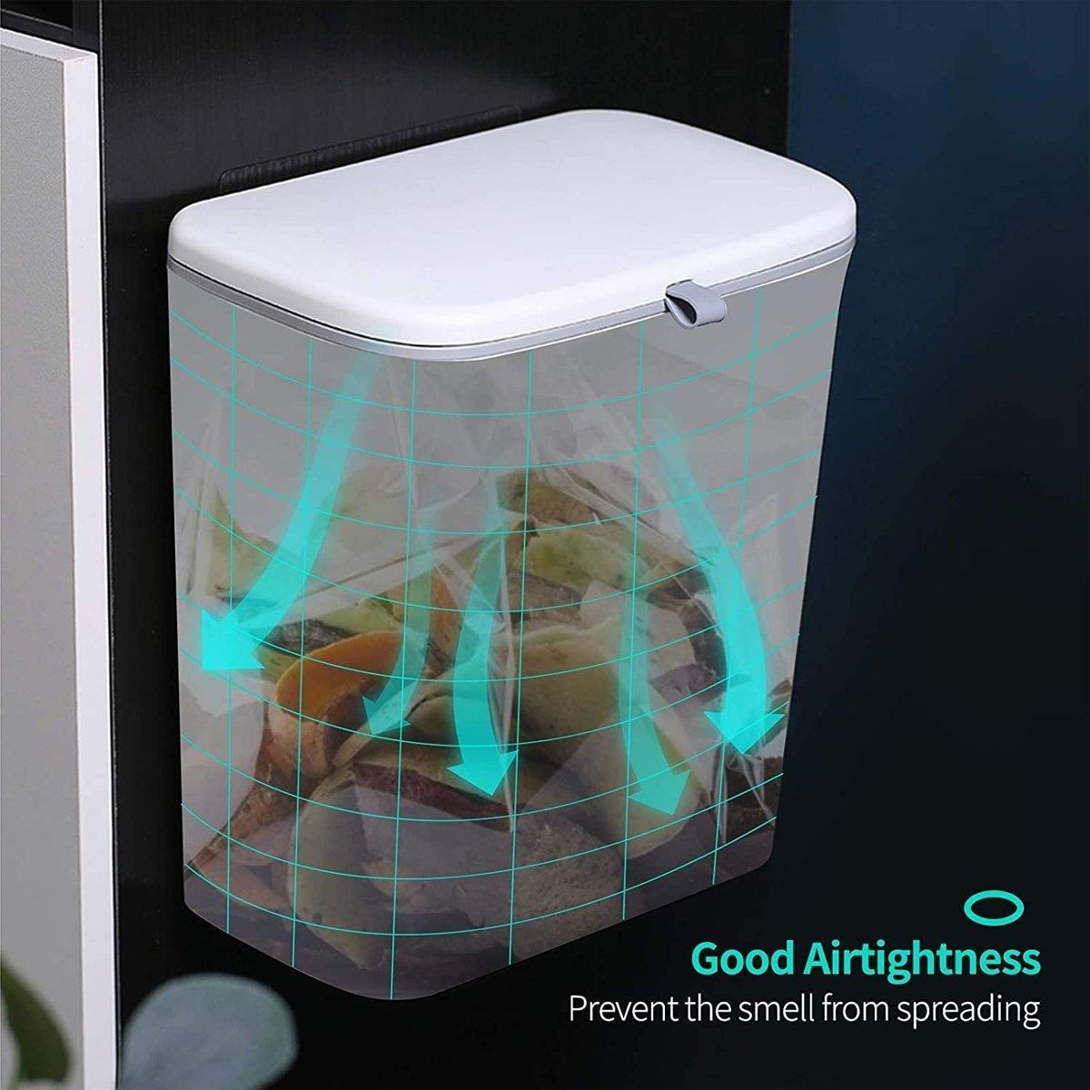 Hanging Waste Bin with Lid for Hotel Kitchens – Product View 7