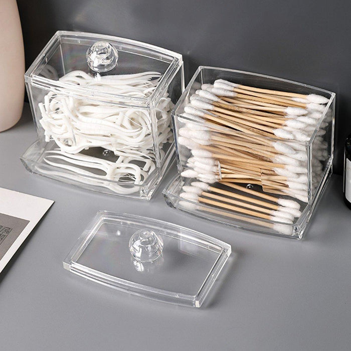 5 Pcs Acrylic Cotton Swab Storage Containers – Product View 11