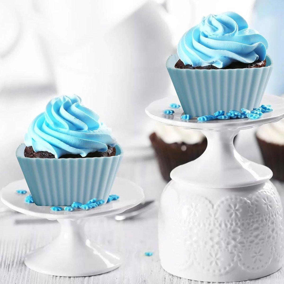 12 Pcs Reusable Silicone Muffin Cups for Baking – Product View 9