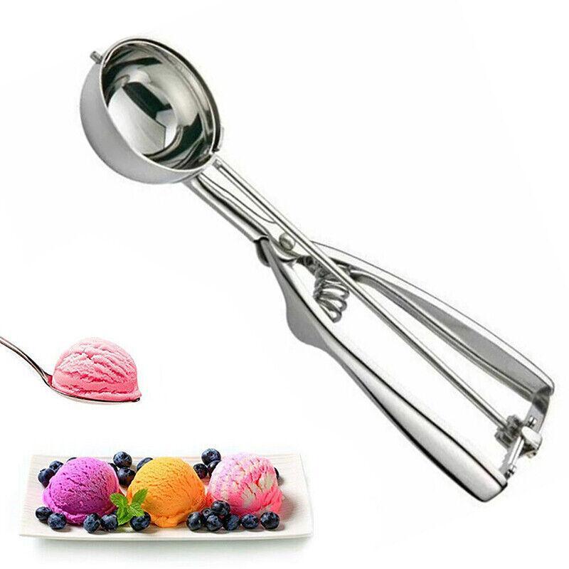 Stainless Steel Ice Cream Scoop with Trigger Release 6cm