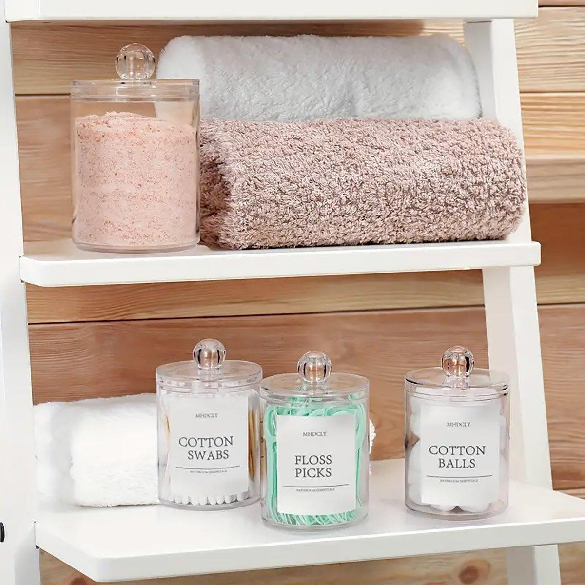 4 Pcs Clear Cotton Pad and Swab Storage Box Set – Product View 8