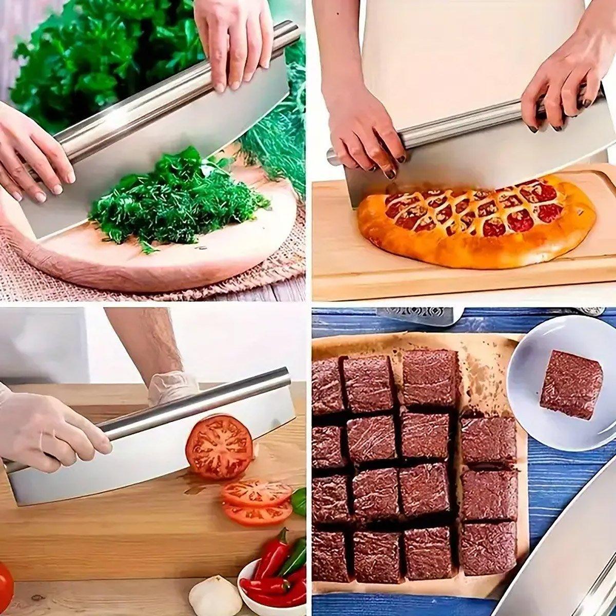 4 Pcs Pizza Tool Set with 12-Inch Aluminium Peel – Product View 11