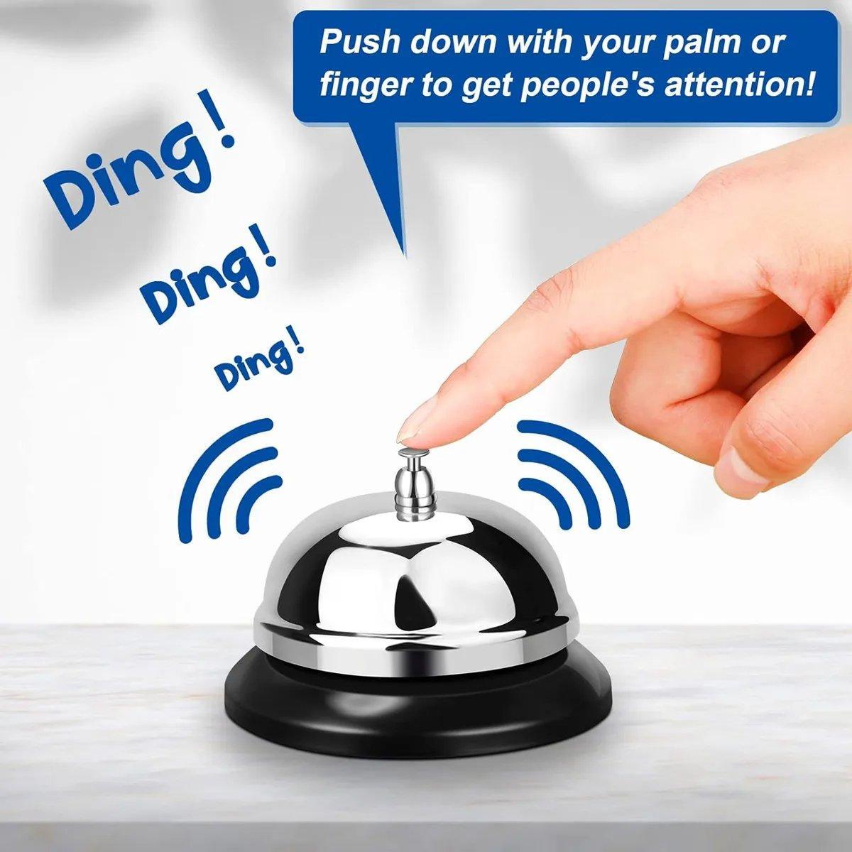 2PCS Service Call Bells for Front Desk Counters