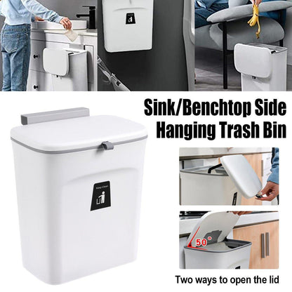 Hanging Waste Bin with Lid for Hotel Kitchens – Product View 14