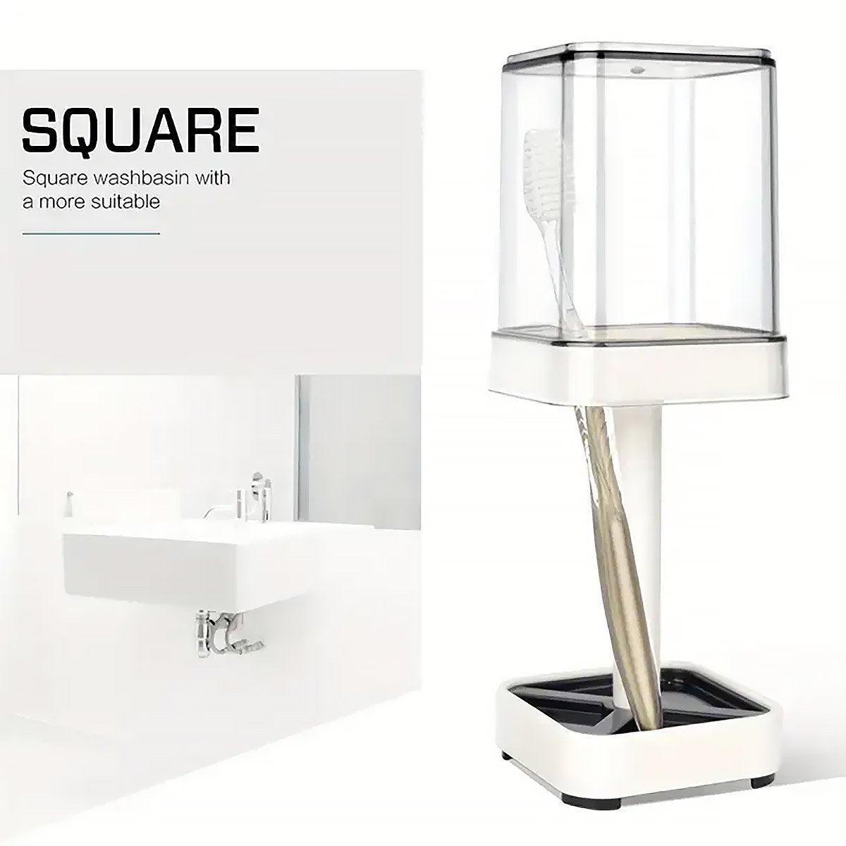 Toothbrush Holder Set with Dustproof Cover – Product View 5