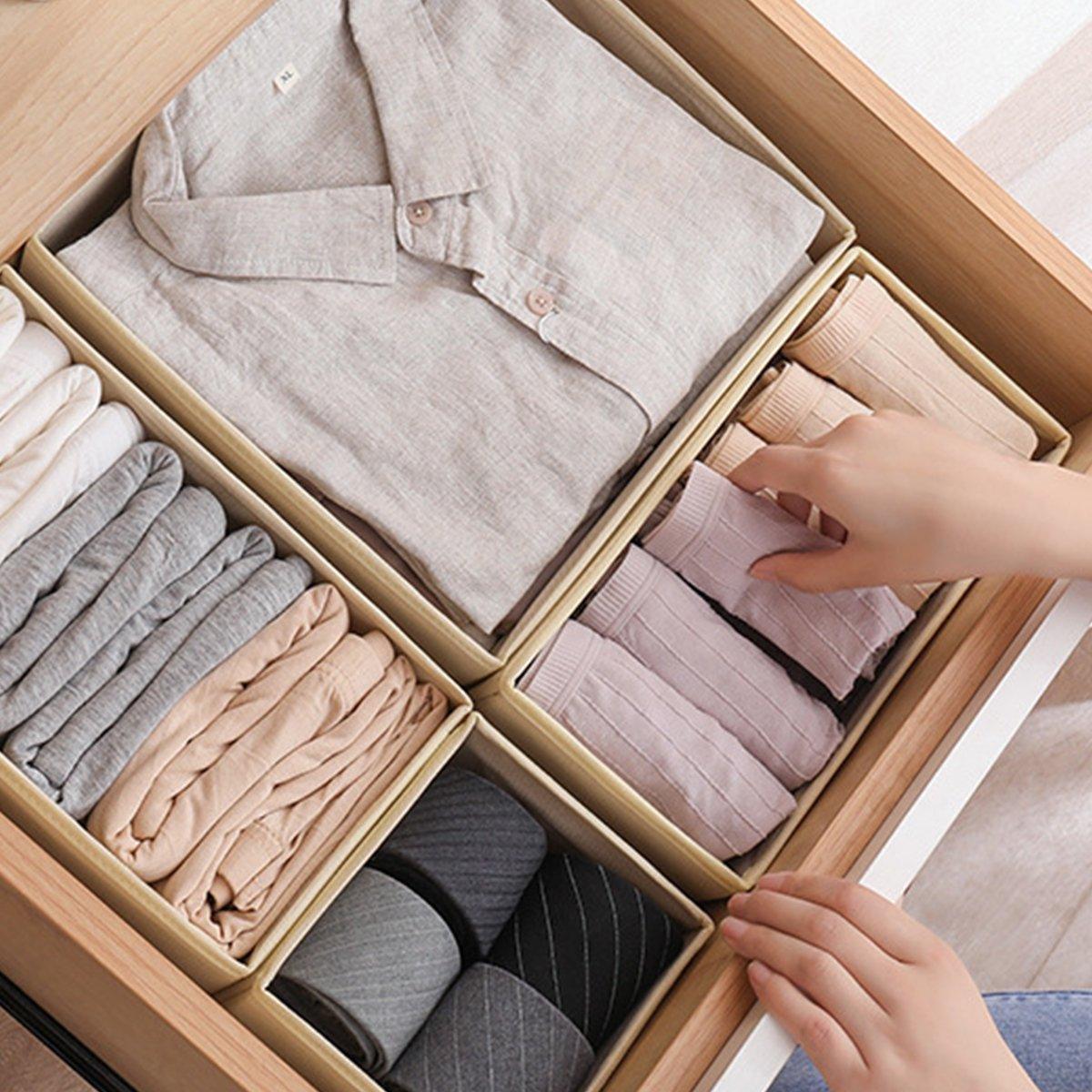 6 Pcs Foldable Fabric Storage Boxes for Garments – Product View 10