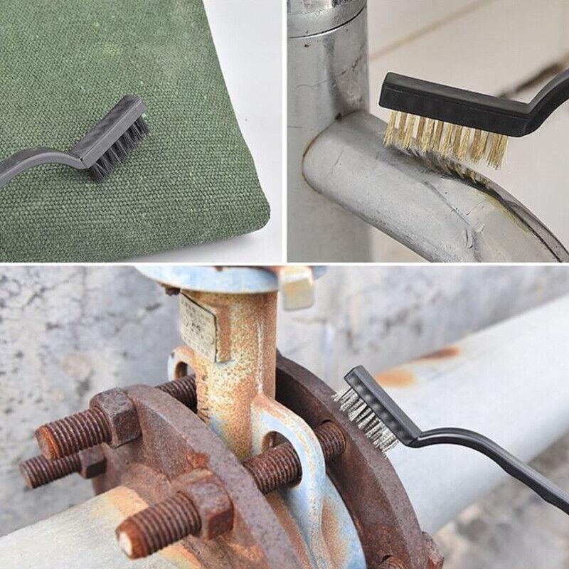 6 PCS Small Wire Durable Brush Set Steel Cleaning Brushes Brass Metal Tools AU
