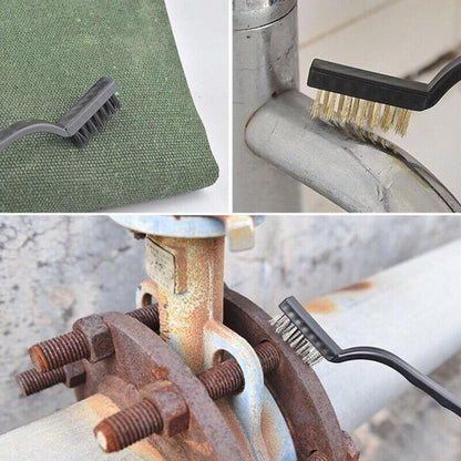 6 PCS Small Wire Durable Brush Set Steel Cleaning Brushes Brass Metal Tools AU