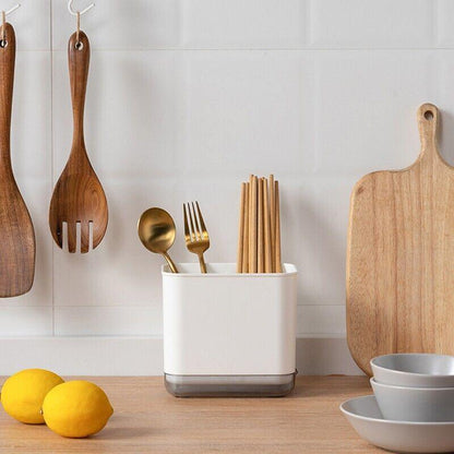 Multifunctional Cutlery Drainer Basket Storage Holder Box