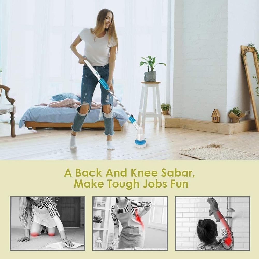Electric Spin Scrubber with 3 Brush Heads – Product View 7
