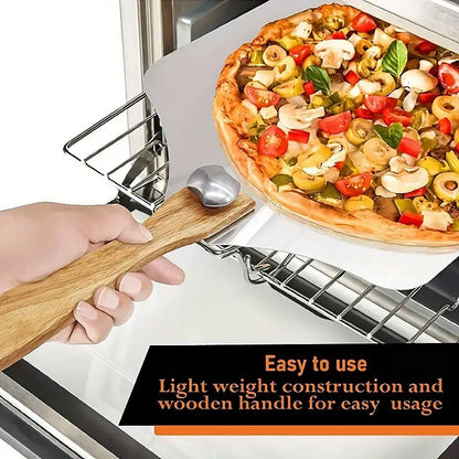 4 Pcs Pizza Tool Set with 12-Inch Aluminium Peel – Product View 7