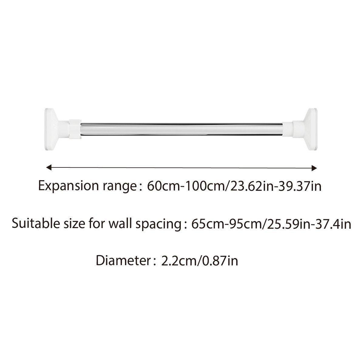 Adjustable Shower Curtain Rod for Bathrooms – Product View 3