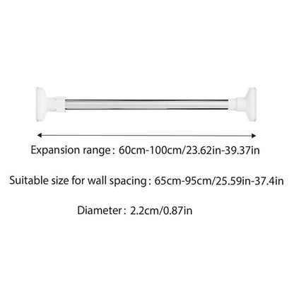 Adjustable Shower Curtain Rod for Bathrooms – Product View 3