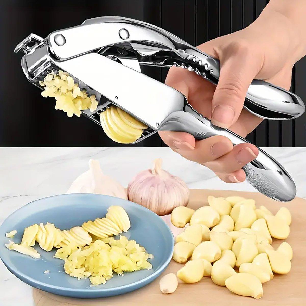 Aluminium Alloy Garlic Press with Dual Function – Product View 8