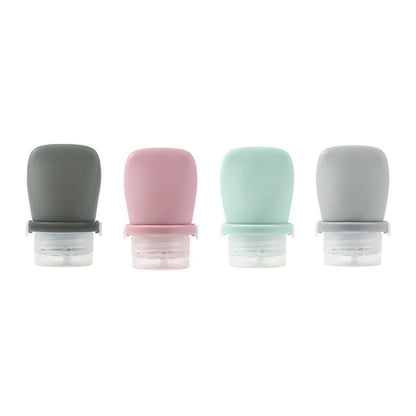 4 Pcs 30 ml Silicone Toiletry Travel Bottle Set