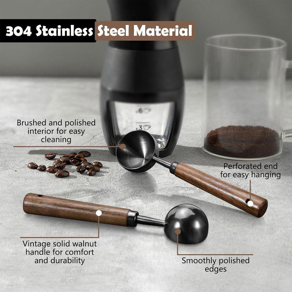 2 Pcs Measuring Spoons with Walnut Handles – Product View 6