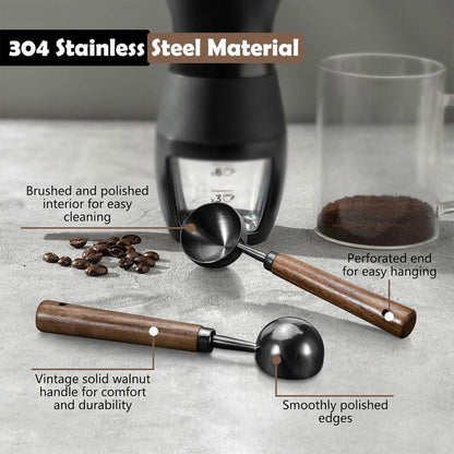 2 Pcs Measuring Spoons with Walnut Handles – Product View 6