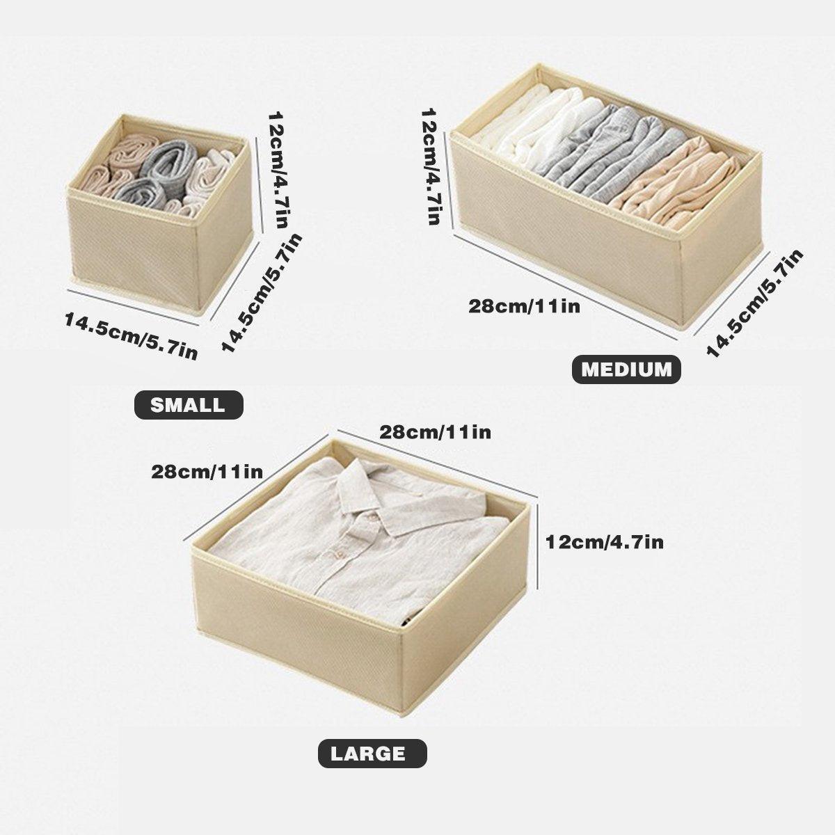 6 Pcs Foldable Fabric Storage Boxes for Garments – Product View 3