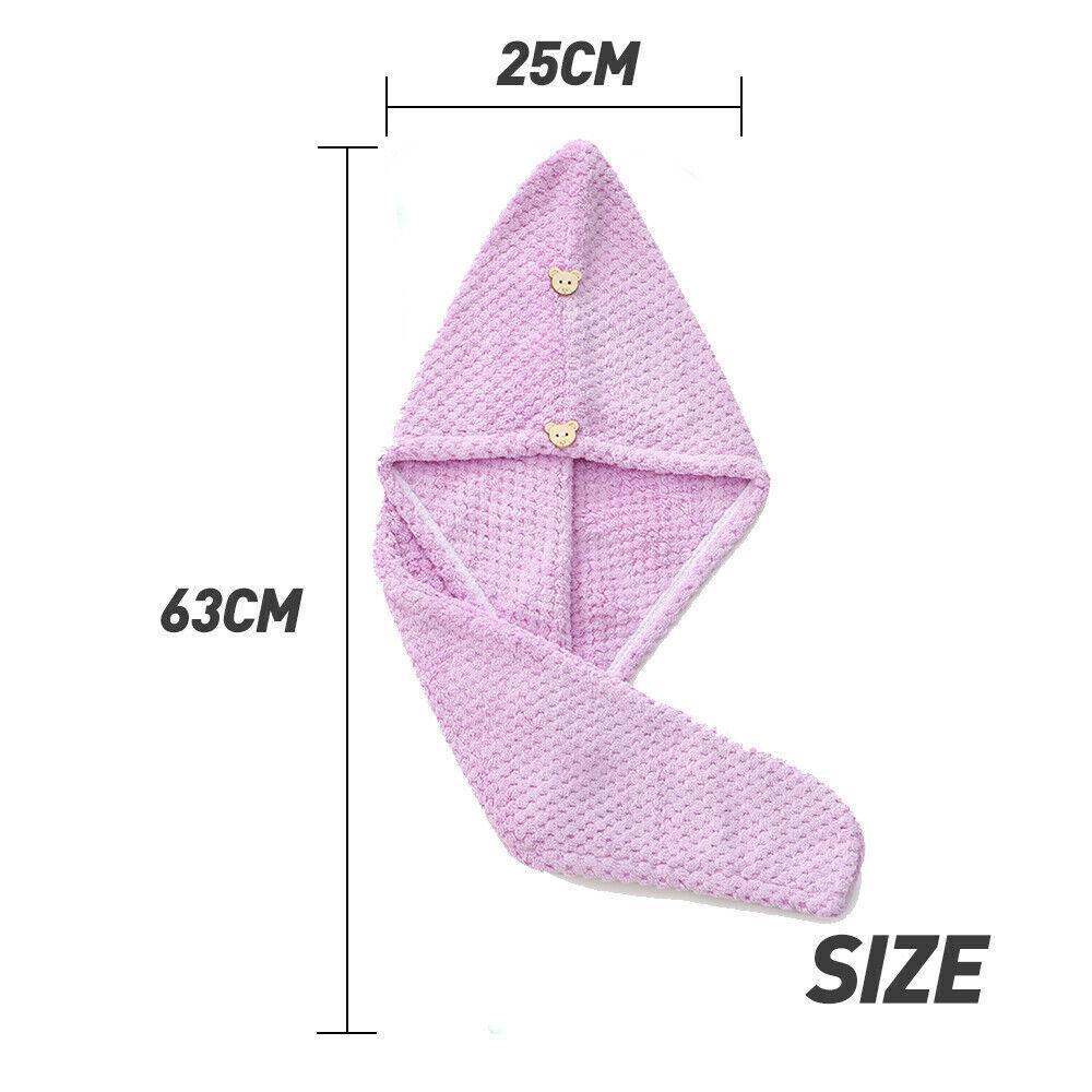 Absorbent Coral Fleece Hair Drying Cap in 6 – Product View 13