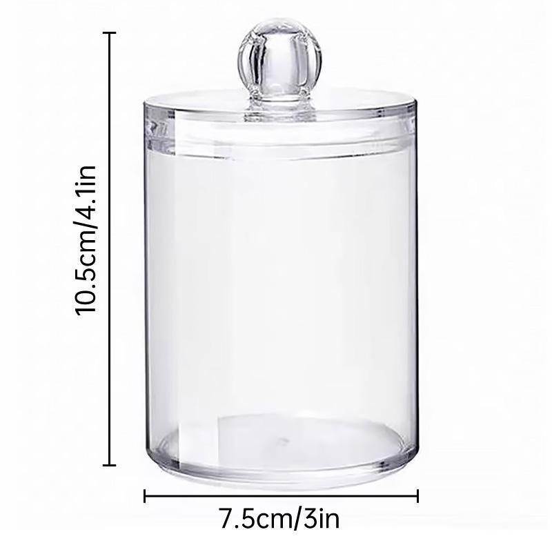 4 Pcs Clear Cotton Pad and Swab Storage Box Set – Product View 3