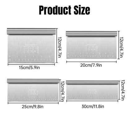 Stainless Steel Dough Cutter in 4 Length Options – Product View 3