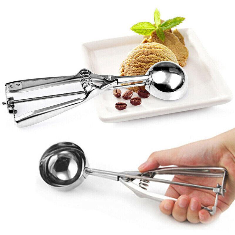 Stainless Steel Ice Cream Scoop with Trigger Release 6cm