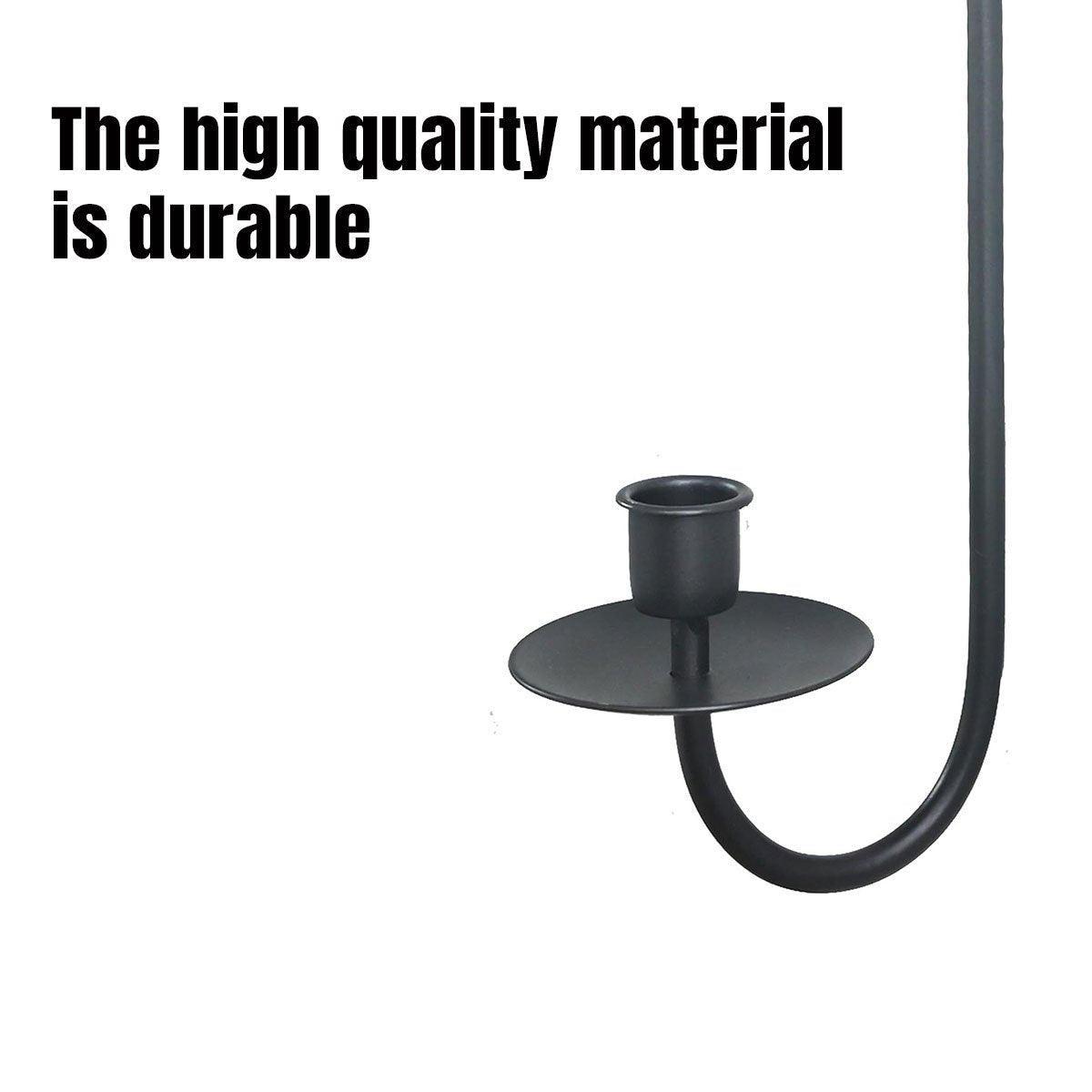 2 Pcs Wall Mounted Iron Holders for Candles – Product View 4