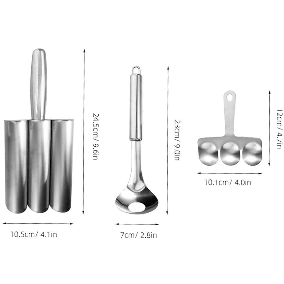 3 Pcs Stainless Steel Meatball Maker Set – Product View 3