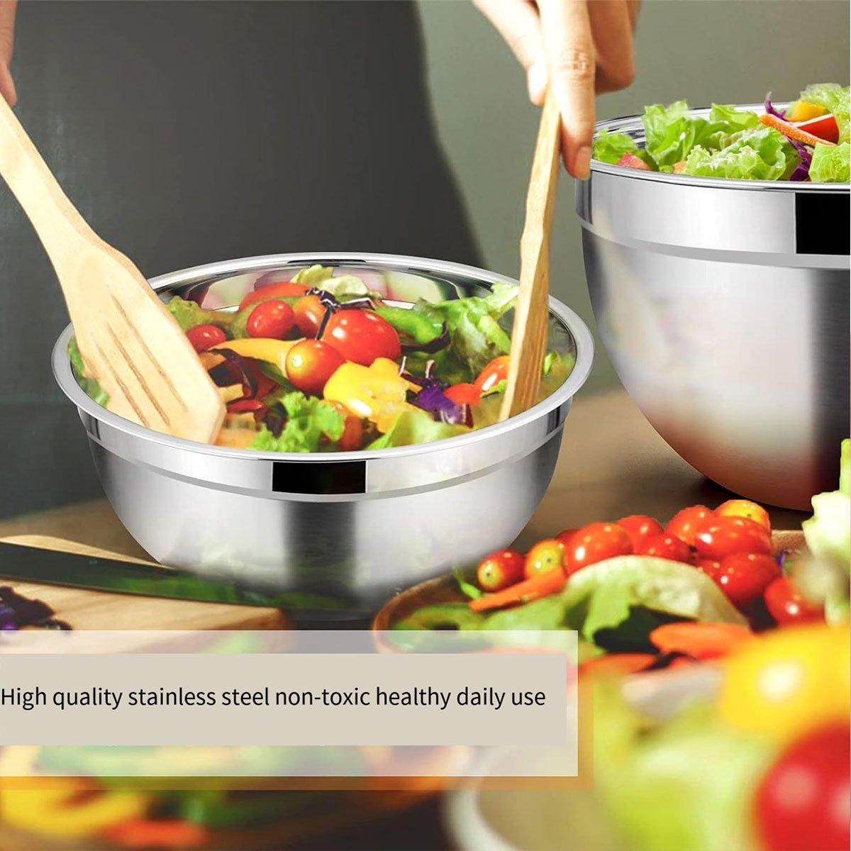 5 Pcs Stainless Steel Mixing Bowl Set for Kitchens – Product View 6