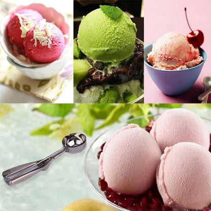 Stainless Steel Ice Cream Scoop with Trigger Release 6cm