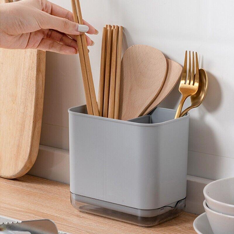 Multifunctional Cutlery Drainer Basket Storage Holder Box