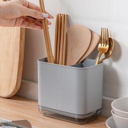 Multifunctional Cutlery Drainer Basket Storage Holder Box