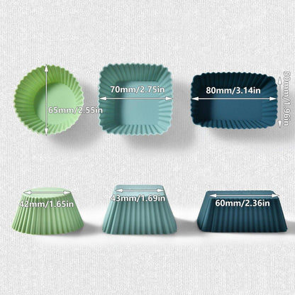 12 Pcs Reusable Silicone Muffin Cups for Baking – Product View 3