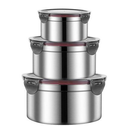 3 Pcs Stainless Steel Food Containers with Lids – Product View 15