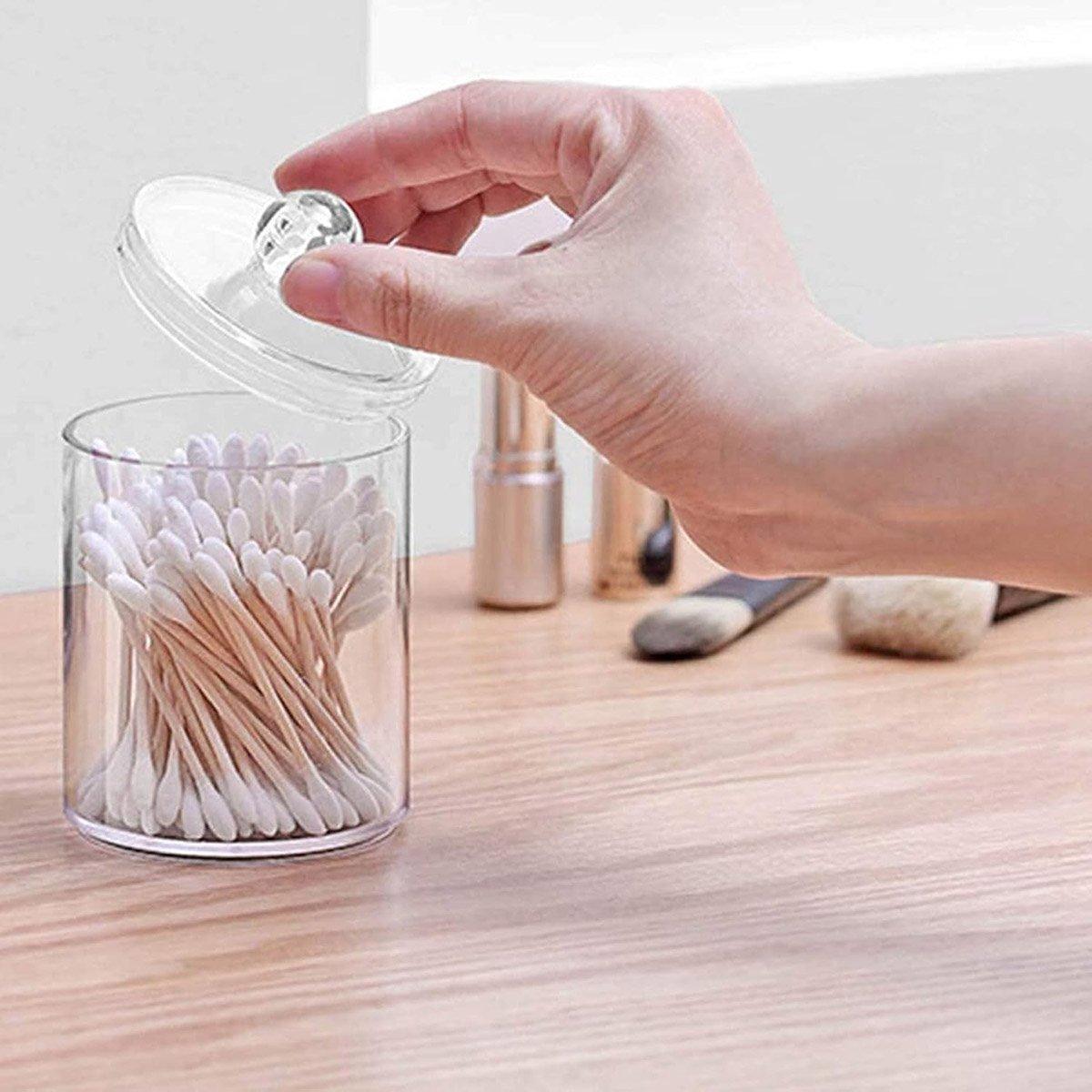 4 Pcs Clear Cotton Pad and Swab Storage Box Set – Product View 11