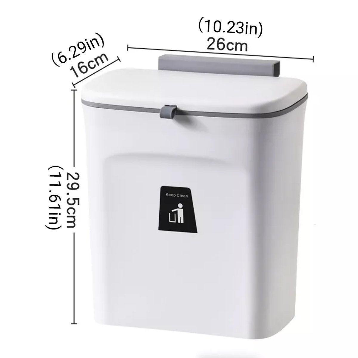 Hanging Waste Bin with Lid for Hotel Kitchens – Product View 3