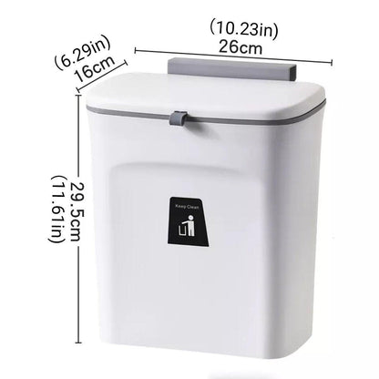 Hanging Waste Bin with Lid for Hotel Kitchens – Product View 3
