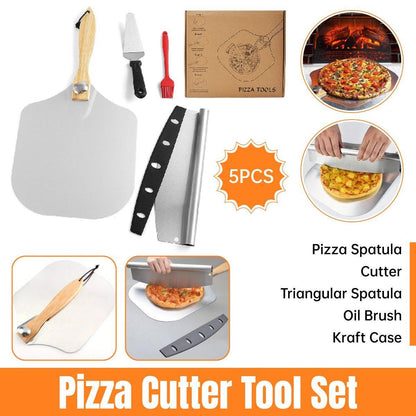 4 Pcs Pizza Tool Set with 12-Inch Aluminium Peel – Product View 2