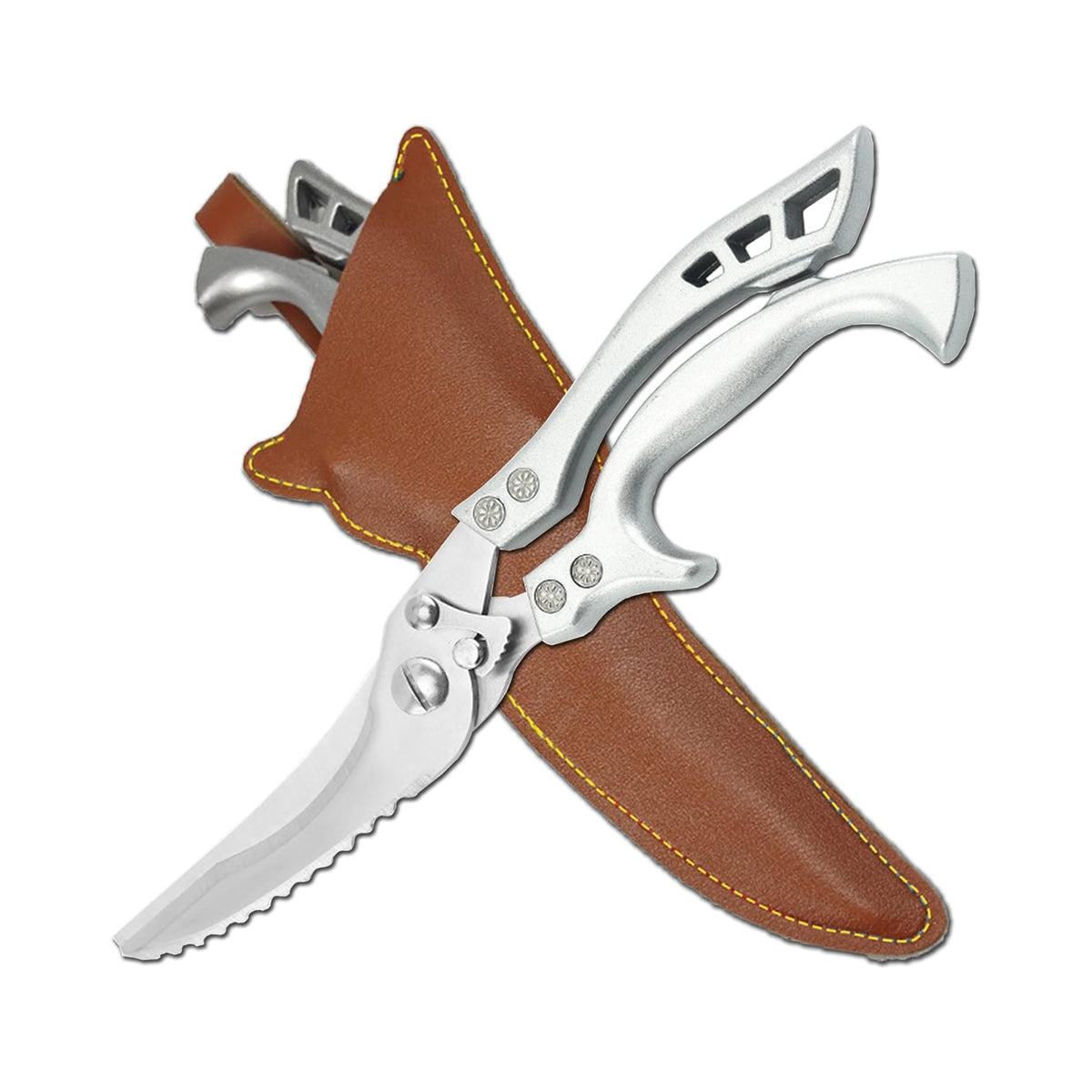 Stainless Steel Kitchen Scissors Multipurpose Sharp Utility Shears with Cover
