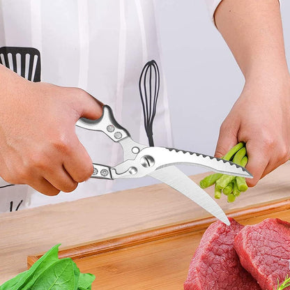 Stainless Steel Kitchen Scissors Multipurpose Sharp Utility Shears with Cover