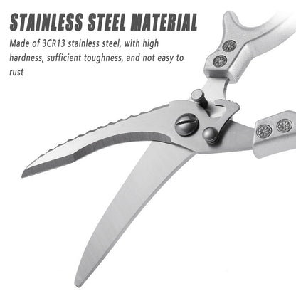 Stainless Steel Kitchen Scissors Multipurpose Sharp Utility Shears with Cover