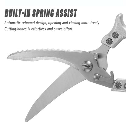 Stainless Steel Kitchen Scissors Multipurpose Sharp Utility Shears with Cover