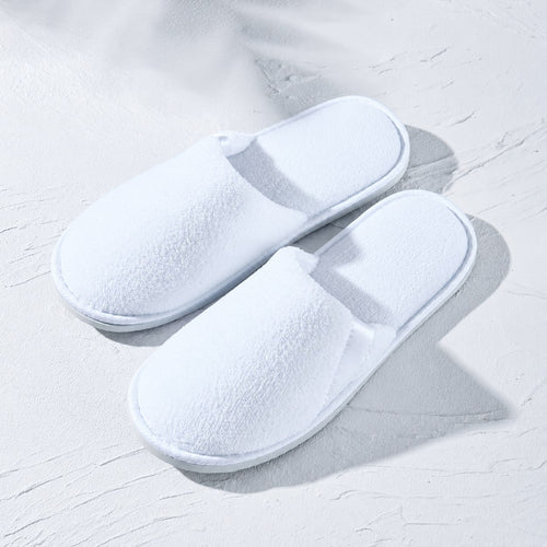 Custom Hotel Slippers – Lanrui – white ribbon