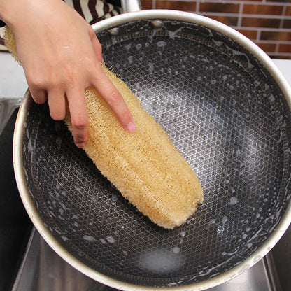 5Pcs Natural Loofah Luffa Loofa Exfoliating Shower Sponge Body Bath Scrubbers AU