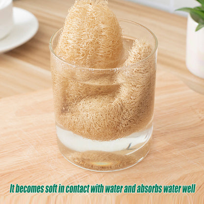 5Pcs Natural Loofah Luffa Loofa Exfoliating Shower Sponge Body Bath Scrubbers AU