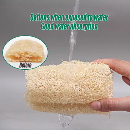 5Pcs Natural Loofah Luffa Loofa Exfoliating Shower Sponge Body Bath Scrubbers AU